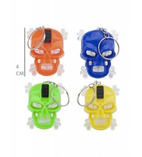 Olgun Işıklı Anahtarlık Kurukafa  (1 Adet)