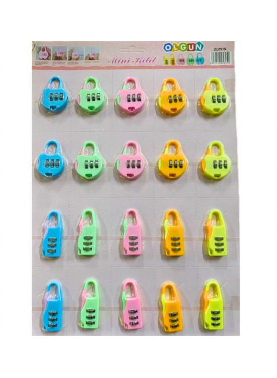 Olgun Şifreli Mini Kilit  (1 Adet)