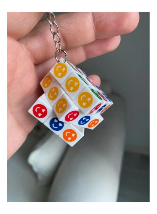 Olgun Toys Anahtarlık Emoji Zeka Küpü (1 Adet)
