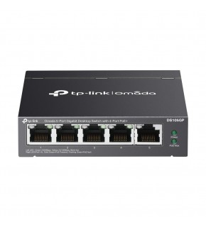 Omada Tp-Link DS105GP 5 Port 10-100-1000 Poe+ Switch Çelik Kasa Rack Mount