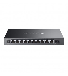 Omada Tp-Link ES210GMP 8 Port 10-100-1000 Poe+ Switch 1 Port SFP + 1 Port Uplink Cloud Switch