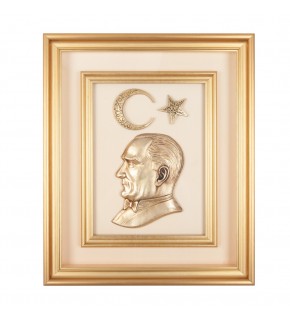 ÖNCÜ BEJ ATATÜRK KABARTMALI TABLO