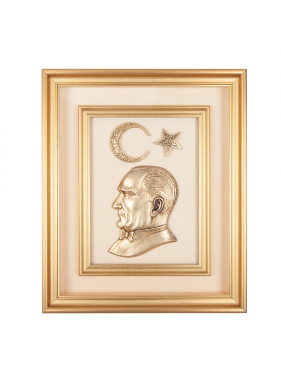 ÖNCÜ BEJ ATATÜRK KABARTMALI TABLO
