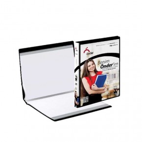 Önder Katalog (Sunum) Dosyası Ön Cepli PP 60 Lı Siyah 1260-3