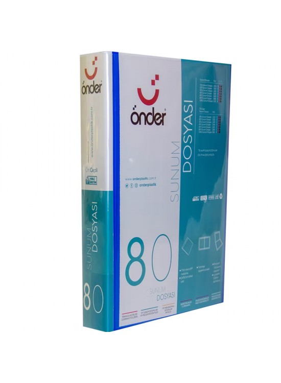 Önder Katalog (Sunum) Dosyası PP 80 Li Ön Cepli Mavi 1280-1