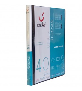 Önder Katalog (Sunum) Dosyası PP Öncepli 40 Lı Siyah 1240-3
