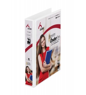 Önder Sunum Klasörü 2 Halkalı 30 MM A4 Beyaz 2003-5