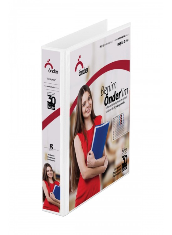 Önder Sunum Klasörü 2 Halkalı 30 MM A4 Beyaz 2003-5 Önder Sunum Klasörü 2 Halkalı 30 MM A4 Beyaz 2003-5