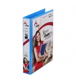 Önder Sunum Klasörü 2 Halkalı 70 MM A4 Mavi 2007-1