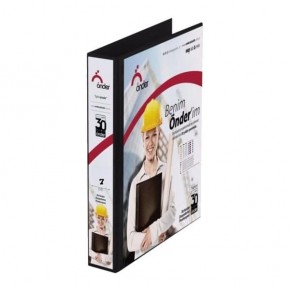 Önder Sunum Klasörü 2 Halkalı 70 MM A4 Siyah 2007-3