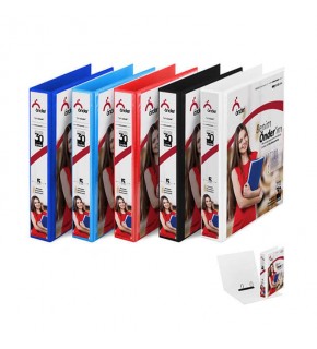 Önder Sunum Klasörü 4 Halkalı 30 MM A4 Beyaz 2013-5