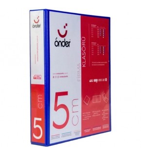 Önder Sunum Klasörü 4 Halkalı 50 MM A4 Lacivert 2015-6