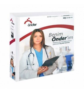 Önder Sunum Klasörü 4 Halkalı 70 MM A3 Yatay Beyaz 2025-5