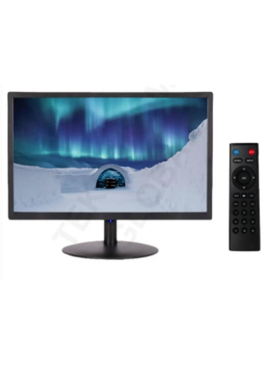 OneTech 19" Led Monitör Hdmı Vga Usb Rca Hoparlörlü Uzaktan Kumandalı SESLİ + KUMANDALI