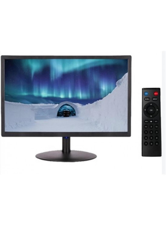 OneTech 24" Led Monitör Hdmı Vga Usb Rca Hoparlörlü Uzaktan Kumandalı SESLİ + KUMANDALI