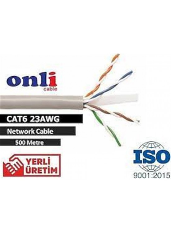 Onli ER-6002 U-UTP 23 AWG CCA CU 500 Metre Cat6 Kablo