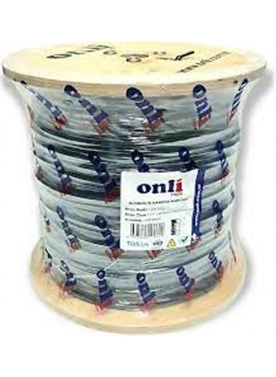 Onli ON-5001 2+1 1x0,50 mini Coax 2x0,50mm 500 metre CCA Kamera Kablosu Onli ON-5001 2+1 1x0,50 mini Coax 2x0,50mm 500 metre CCA Kamera Kablosu