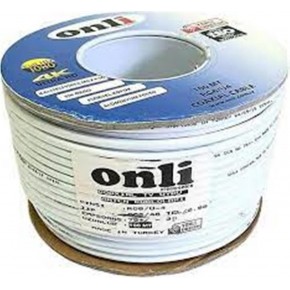 Onli RG6-U4 48 Tel 0,90 CCS-AL 100 metre Anten Uydu Kablosu
