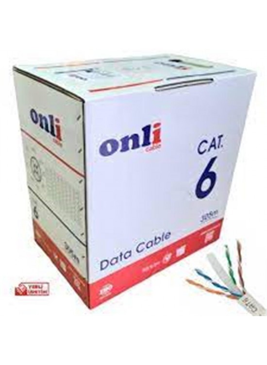 Onli U-UTP 24 AWG CCA 500 Metre Cat6 Kablo
