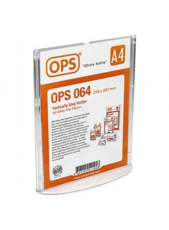 Ops Afiş Taşıyıcı A4 Dikey DP 064 Ops Afiş Taşıyıcı A4 Dikey DP 064