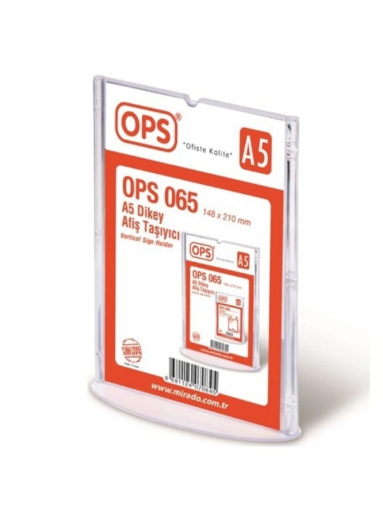 Ops Afiş Taşıyıcı A5 Dikey 065 Ops Afiş Taşıyıcı A5 Dikey 065