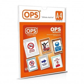 Ops Afiş Taşıyıcı Sergileme Ürünü Duvar Tipi A4 070