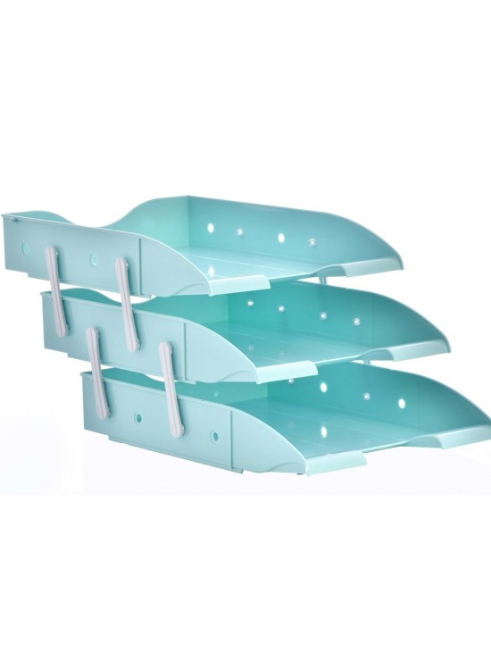 Ops Evrak Rafı Hareketli 3 LÜ Pastel Mavi RF 303 Ops Evrak Rafı Hareketli 3 LÜ Pastel Mavi RF 303