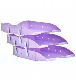 Ops Evrak Rafı Hareketli 3 LÜ Pastel Mor RF 303