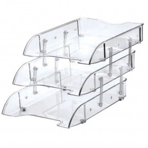 Ops Evrak Rafı Hareketli 3 Lü Şeffaf RF 603