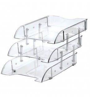 Ops Evrak Rafı Hareketli 3 Lü Şeffaf RF 603