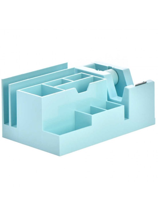 Ops Masa Seti Kalemlik Bant Makinalı Plastik Pastel Mavi KLM 301