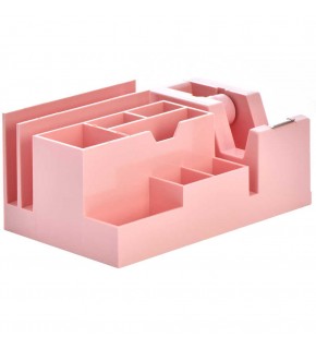 Ops Masa Seti Kalemlik Bant Makinalı Plastik Pastel Pembe KLM 301