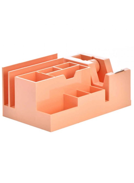 Ops Masa Seti Kalemlik Bant Makinalı Plastik Pastel Turuncu KLM 301