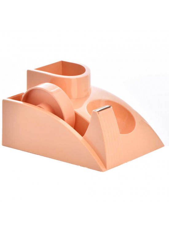 Ops Masa Seti Kalemlik Bant Makinalı Plastik Pastel Turuncu KLM 304