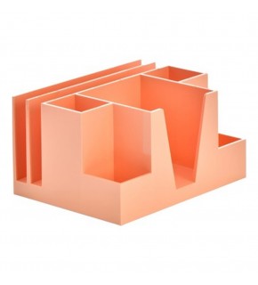 Ops Masa Seti Kalemlik-Organizer Pastel Turuncu KLM 207