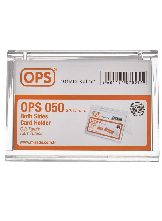 Ops Sergileme Ürünü 2 Taraflı Yatay Tutuculu Kartvizitlik Dp 050 (1 Adet) Ops Sergileme Ürünü 2 Taraflı Yatay Tutuculu Kartvizitlik Dp 050 (1 Adet)