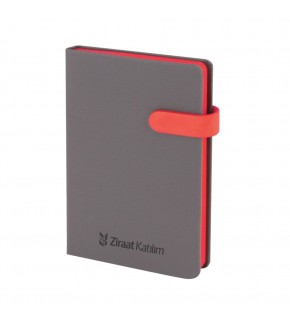 ORAN KIRMIZI TARİHSİZ DEFTER (13X21 CM)