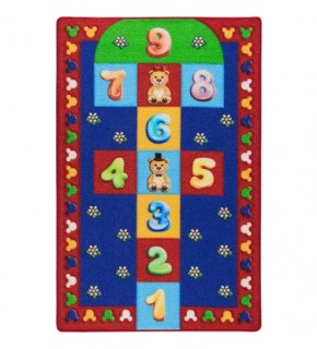 Oremo Halı Hopscotch 100x150 Kırmızı