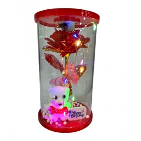 Orta Ledli Ayıcıklı Fosforlu Gül 706