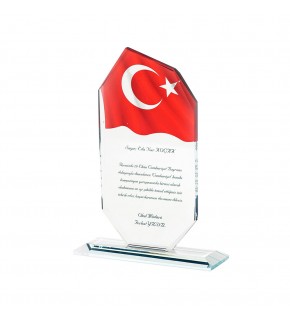 OSKAY ŞEFFAF KRİSTAL PLAKET
