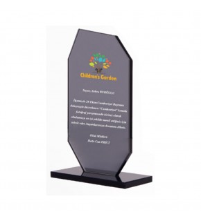 OSKAY SİYAH KRİSTAL PLAKET