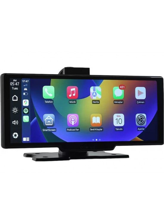 Ottocast 10" Taşınabilir Apple CarPlay & Android Auto, Ön & Arka Kameralı Araç Multimedya Ottocast 10" Taşınabilir Apple CarPlay & Android Auto, Ön & Arka Kameralı Araç Multimedya