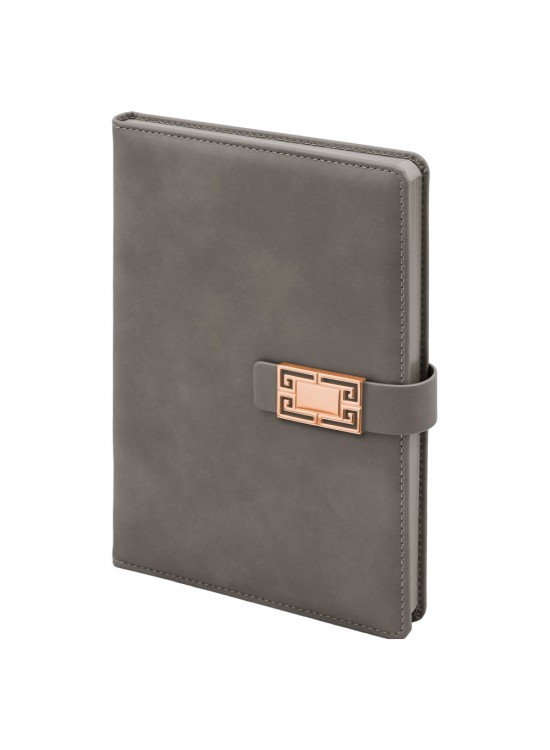ÖVEÇLER GRİ TARİHSİZ DEFTER (15X21 CM)