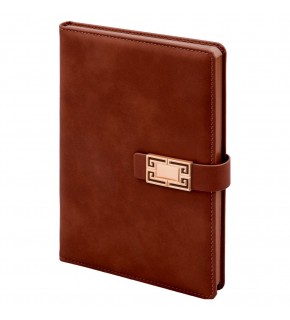 ÖVEÇLER KAHVERENGİ TARİHSİZ DEFTER (15X21 CM)