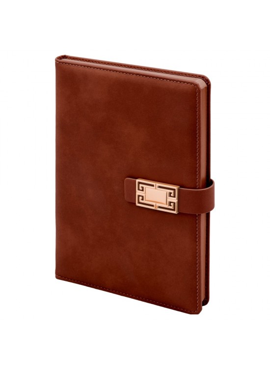 ÖVEÇLER KAHVERENGİ TARİHSİZ DEFTER (15X21 CM)