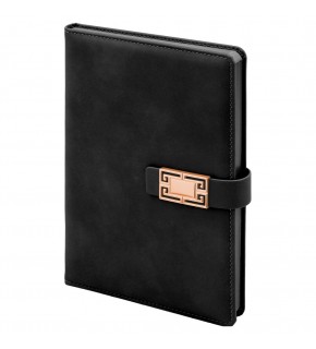 ÖVEÇLER SİYAH TARİHSİZ DEFTER (15X21 CM)