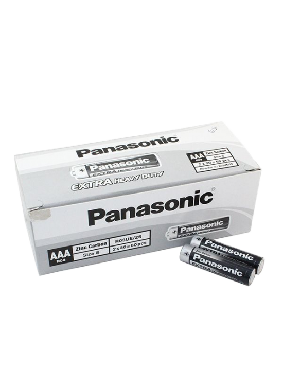 Panasonic Çinko Karbon İnce Kalem Pil (AAA) R03UE/2S (1 Adet)