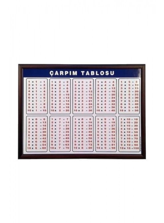 Panda Çarpım Tablosu 105X100Cm Pan-757