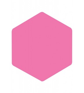 Panda Eva Pano Altıgen 46x40 Pembe