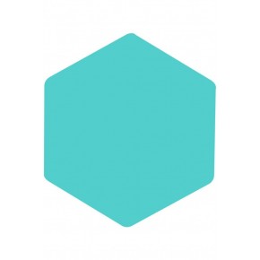 Panda Eva Pano Altıgen 46x40 Turkuaz Mavi